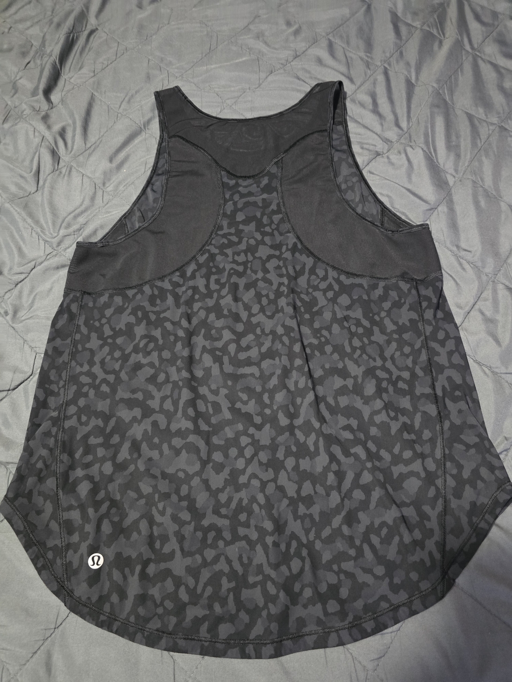 lululemon athletica Black Patterned Racerback Tank